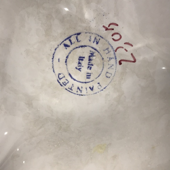 VINTAGE Italian Pottery Ceramic Decorative Serving Dish or Jewelry Tray - Picture 14 of 14